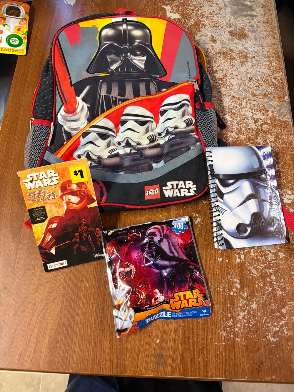 Lego Star Wars Kids Backpack in Red, Black, Gray, Yellow